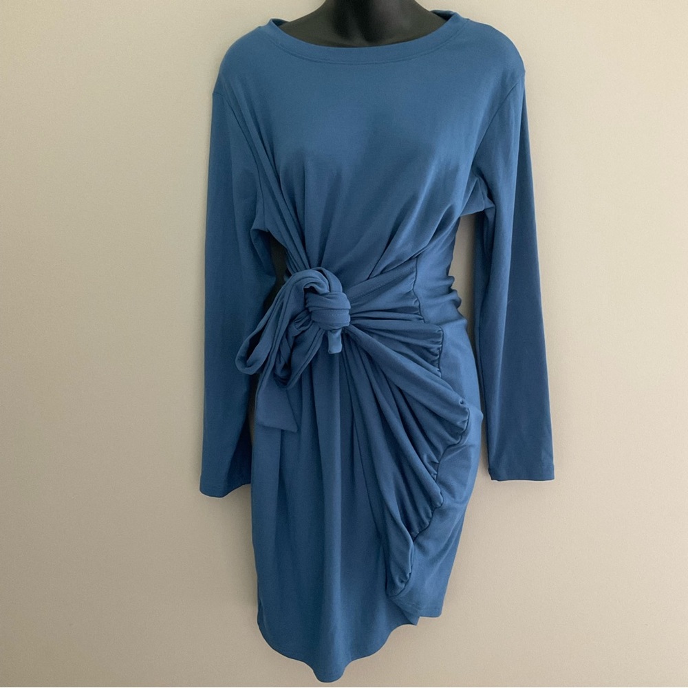 Liyo Hon, blue midi dress